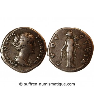 FAUSTINE JEUNE - DENIER ARGENT 148/ 152 ROME - RARE