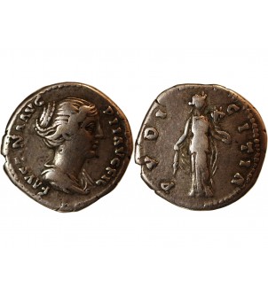 FAUSTINE JEUNE - DENIER ARGENT 148/ 152 ROME - RARE 2