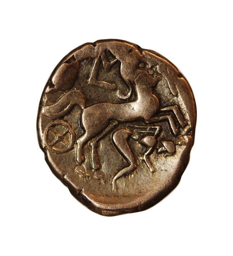 ANDECAVES, REGION D'ANGERS - STATERE ELECTRUM A L'AIGRETTE