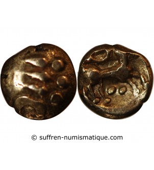 RÈMES, REGION DE REIMS - QUART DE STATERE AUX SEGMENTS