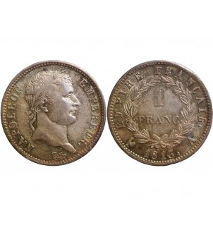 France 1 FRANC NAPOLEON I  1813 A PARIS 2