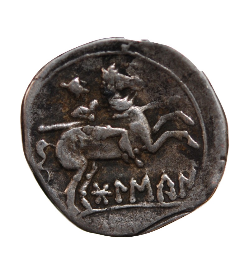 ESPAGNE, SUSSETANOS - DENIER ARGENT AU CAVALIER 150 / 120 AV JC OSCA