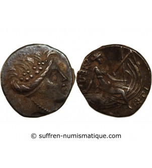 EUBÉE, HISTIÉE - TETROBOLE ARGENT 196 / 168 AV JC
