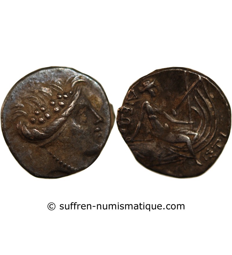EUBÉE, HISTIÉE - TETROBOLE ARGENT 196 / 168 AV JC