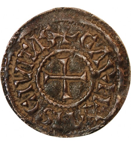 CHARLES II LE CHAUVE - DENIER ARGENT 843 / 877 CHARTRES