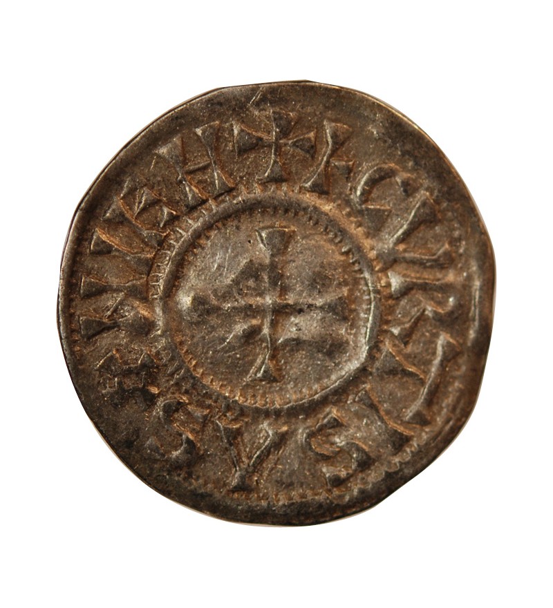 CHARLES II LE CHAUVE - DENIER ARGENT 843 / 877 SAOSNES