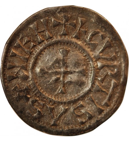 CHARLES II LE CHAUVE - DENIER ARGENT 843 / 877 SAOSNES