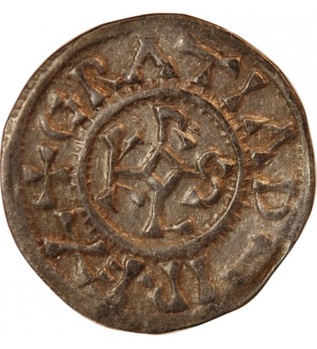 CHARLES II LE CHAUVE - DENIER ARGENT 843 / 877 SAOSNES