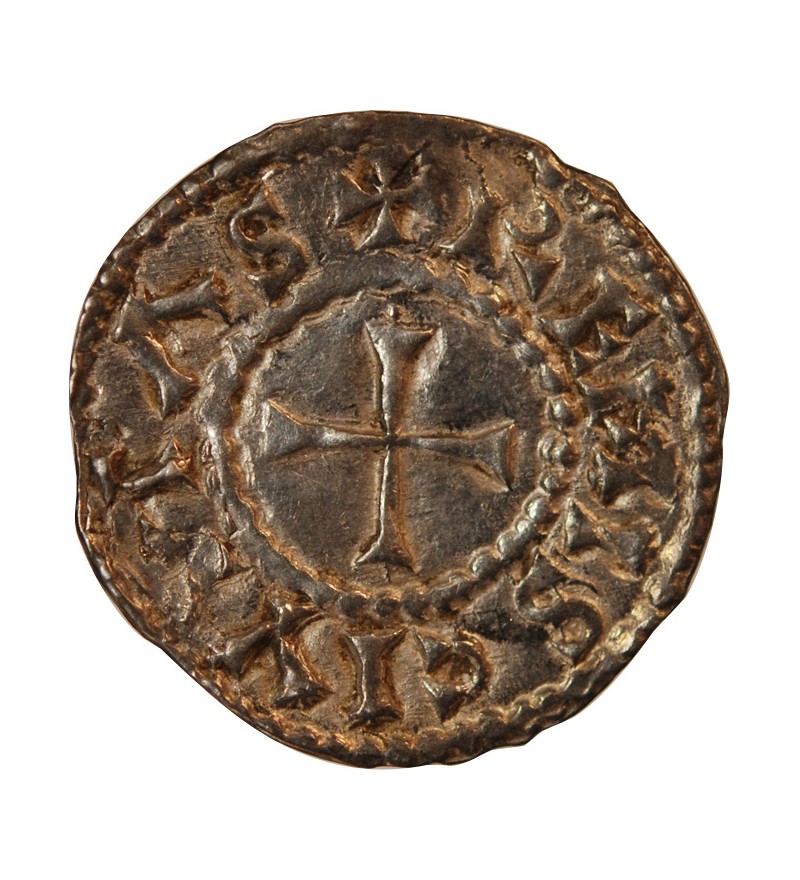 CHARLES II LE CHAUVE - DENIER ARGENT 843 / 877 REIMS