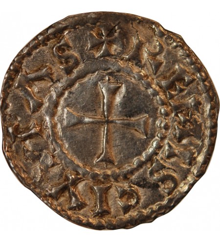 CHARLES II LE CHAUVE - DENIER ARGENT 843 / 877 REIMS