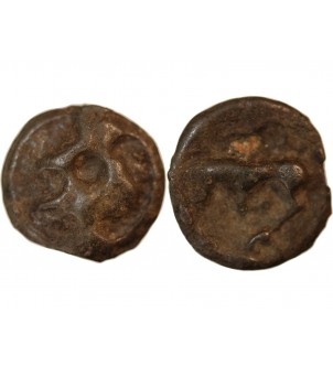 TURONS, RÉGION DE TOURAINE - POTIN À LA TÊTE DIABOLIQUE 80 / 50 AV JC 2