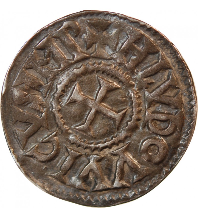 LOUIS Ier LE PIEUX - DENIER ARGENT 814 / 840 BOURGES