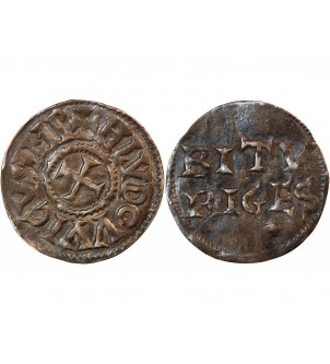 LOUIS Ier LE PIEUX - DENIER ARGENT 814 / 840 BOURGES 2