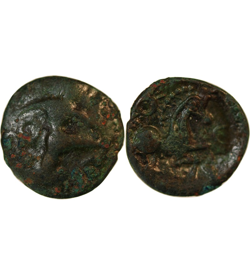 BELLOVAQUES, REGION DE BEAUVAIS - BRONZE AU PERSONNAGE COURANT