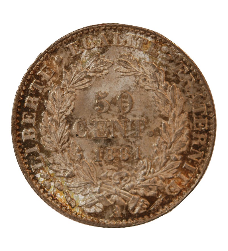 CERES - 50 CENTIMES 1881 A PARIS