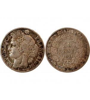 CERES - 50 CENTIMES 1871 A PARIS 2