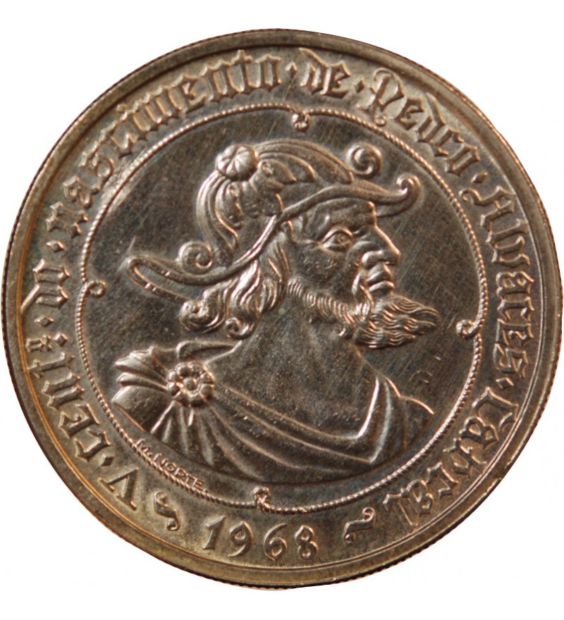 PORTUGAL - 50 ESCUDOS ARGENT 1968 - PEDRO ALVARES CABRAL