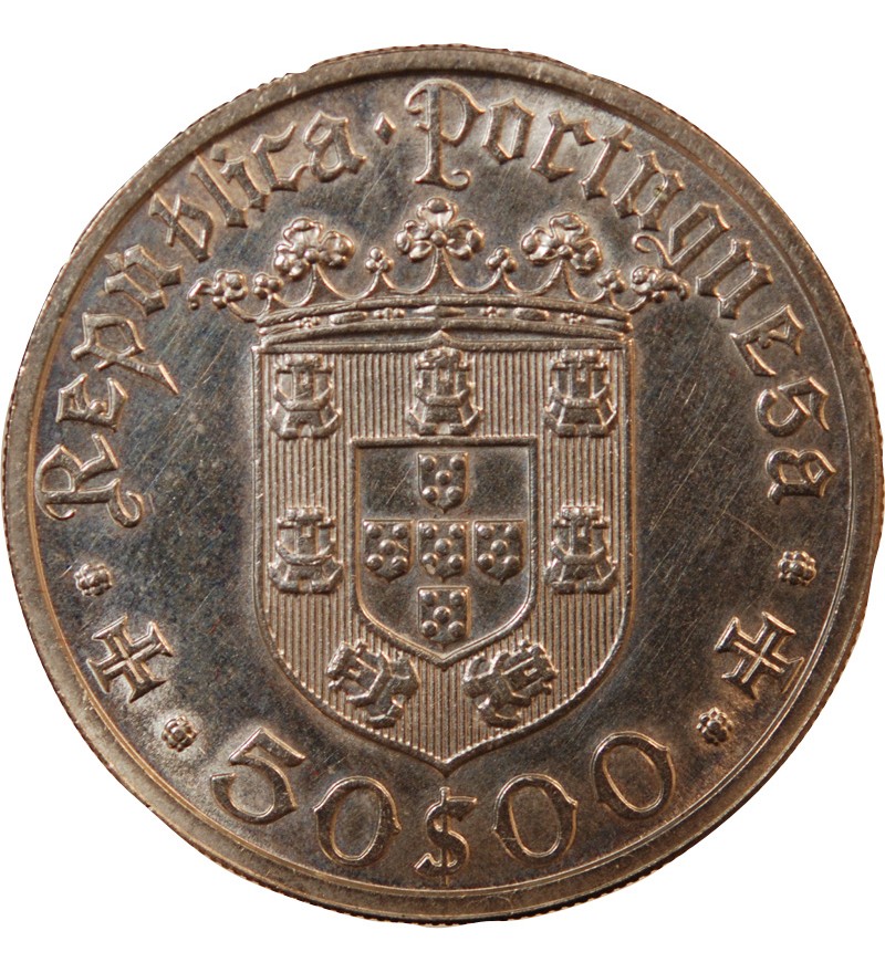 PORTUGAL - 50 ESCUDOS ARGENT 1968 - PEDRO ALVARES CABRAL