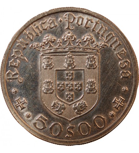 PORTUGAL - 50 ESCUDOS ARGENT 1968 - PEDRO ALVARES CABRAL