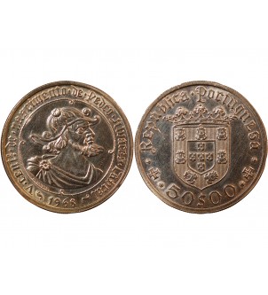 PORTUGAL - 50 ESCUDOS ARGENT 1968 - PEDRO ALVARES CABRAL 2