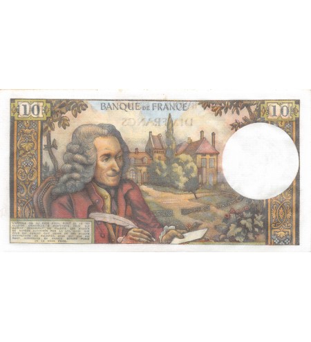 FRANCE, VOLTAIRE - 10 FRANCS 02/08/1973 - SÉRIE E.912