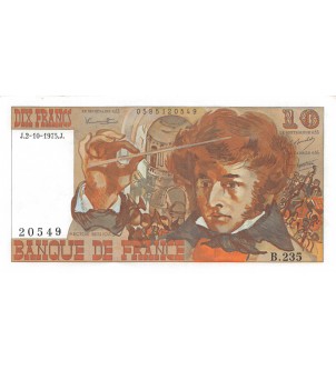 FRANCE, BERLIOZ - 10 FRANCS 02/10/1975 - SÉRIE B.235 2