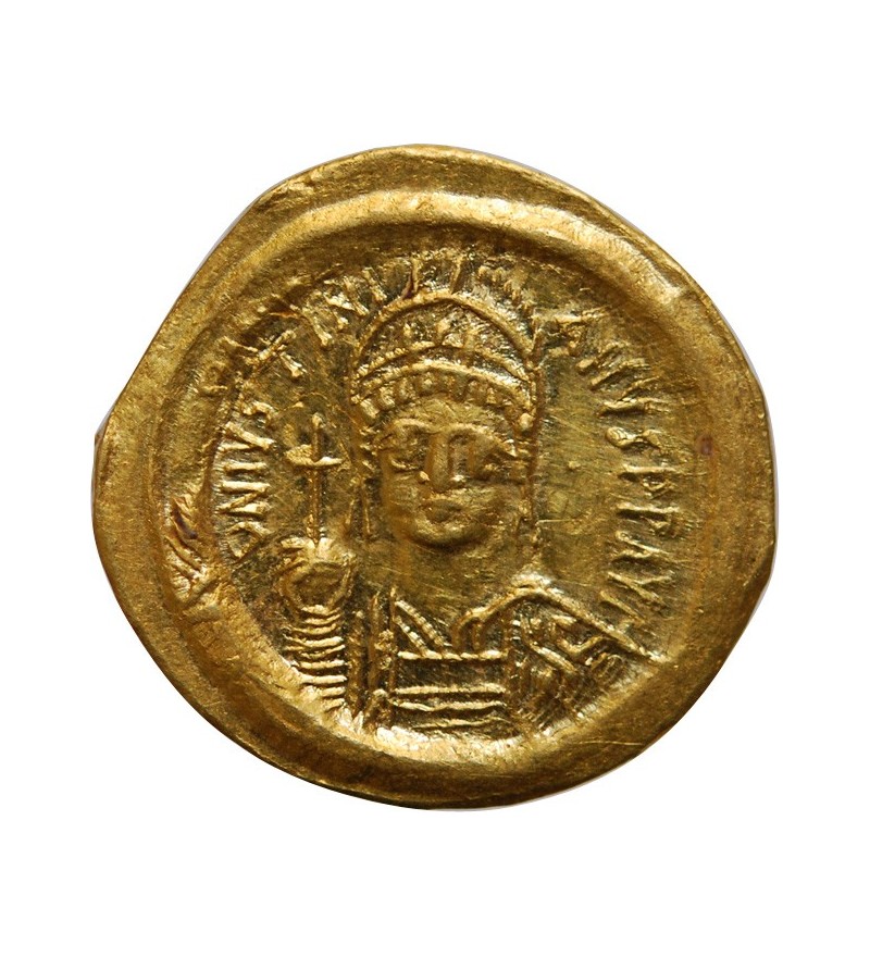 JUSTINIEN Ier﻿﻿ - SOLIDUS OR CONSTANTINOPLE