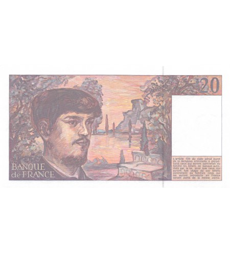 FRANCE, DEBUSSY - 20 FRANCS 1993 - SÉRIE V.039
