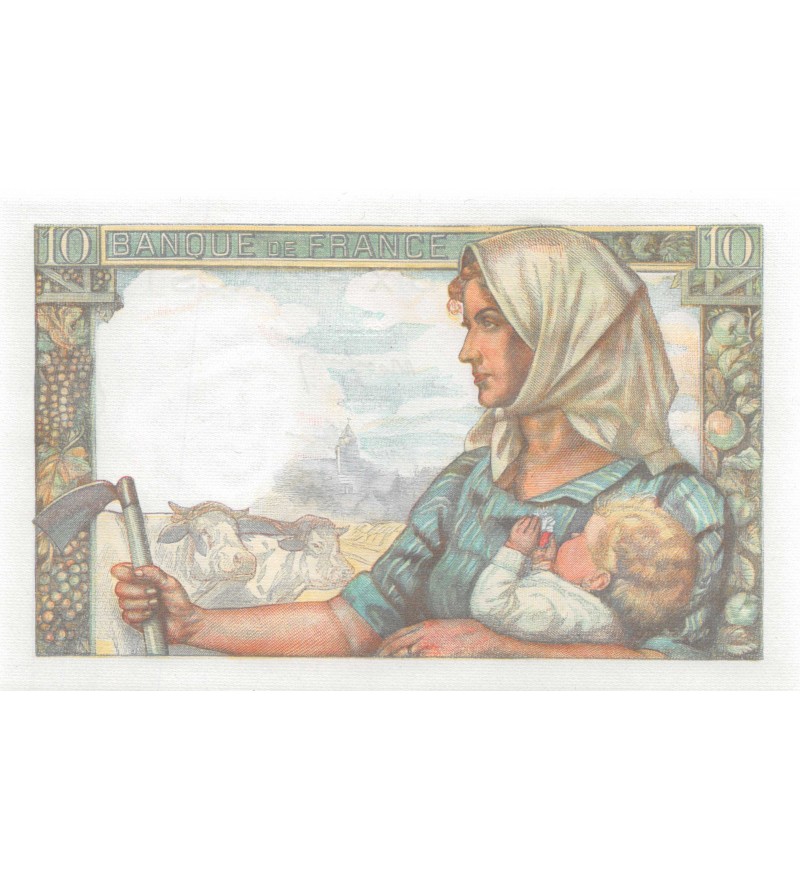 FRANCE - 10 FRANCS MINEUR 25/03/1943 - SÉRIE G.51