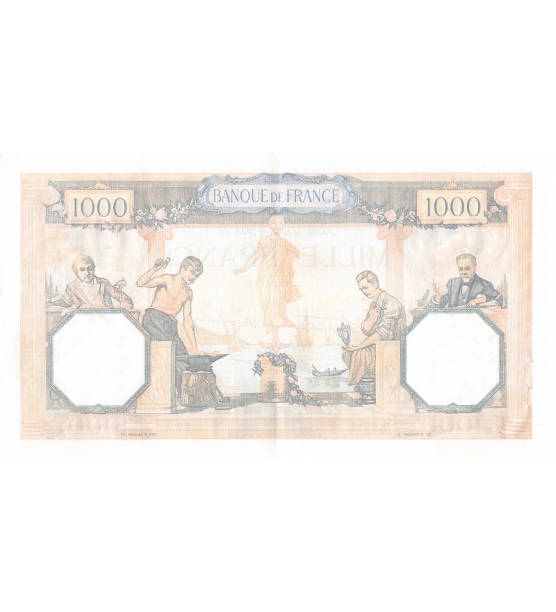FRANCE, CÉRÈS ET MERCURE - 1000 FRANCS 18/04/1940 - SÉRIE D.9546
