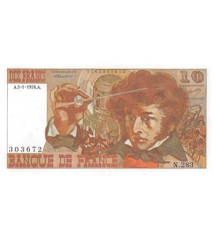 FRANCE, BERLIOZ - 10 FRANCS 05/01/1976 - SÉRIE N.283