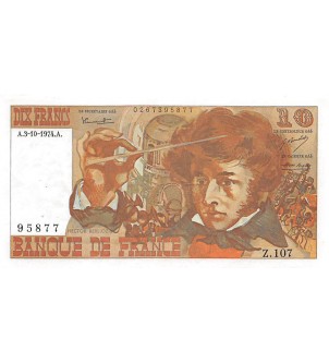 FRANCE, BERLIOZ - 10 FRANCS 03/10/1974 - SÉRIE Z.107 2