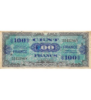 FRANCE - 100 FRANCS IMPRESSION AMÉRICAINE 1945 - SÉRIE 8 2