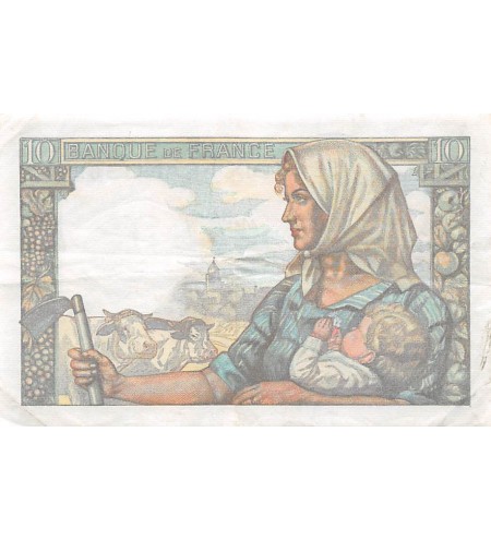 FRANCE - 10 FRANCS MINEUR 11/06/1942 - SÉRIE D.6