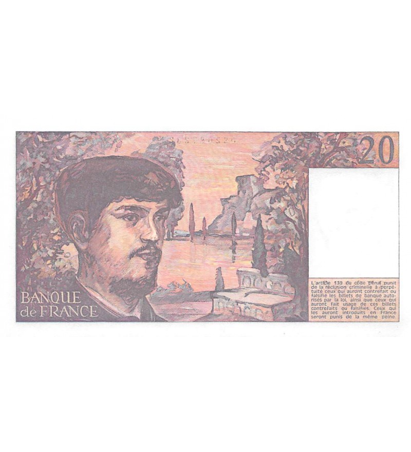 FRANCE, DEBUSSY - 20 FRANCS 1982 - SÉRIE V.009