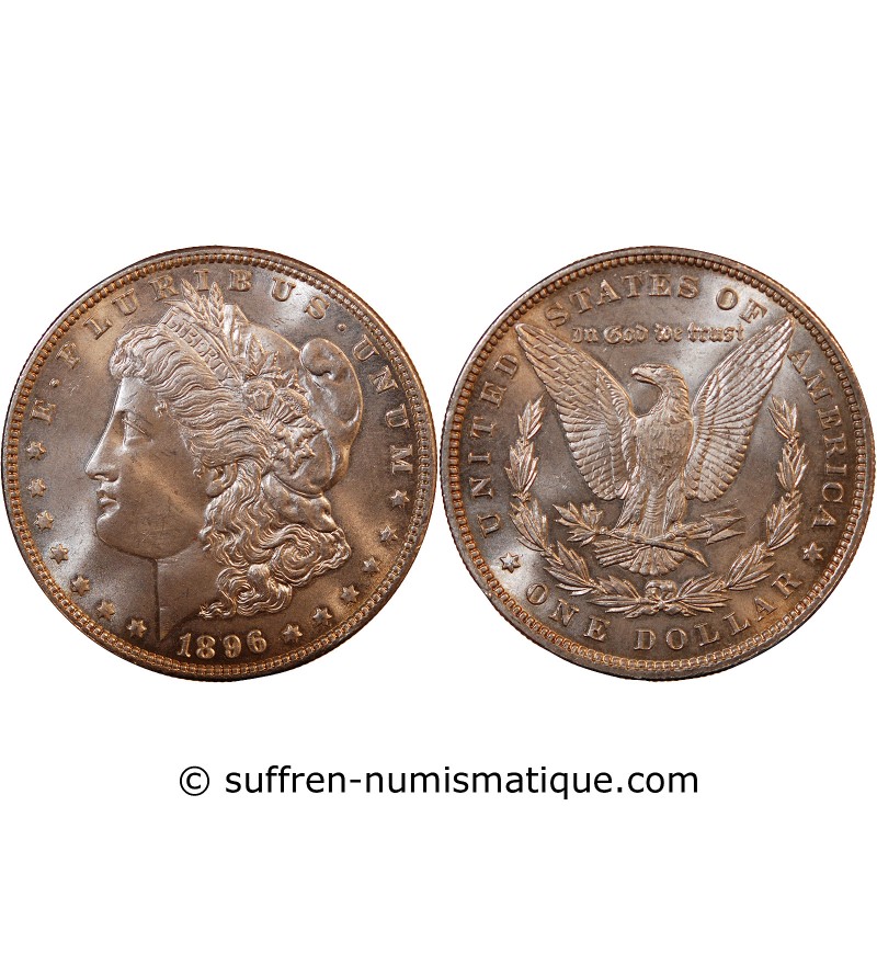 USA - MORGAN DOLLAR ARGENT 1896 PHILADELPHIE