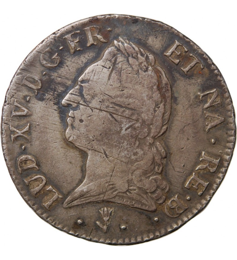 LOUIS XV﻿ - ECU A LA VIEILLE TETE 1771 PAU