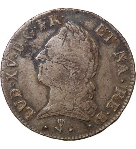 LOUIS XV﻿ - ECU A LA VIEILLE TETE 1771 PAU