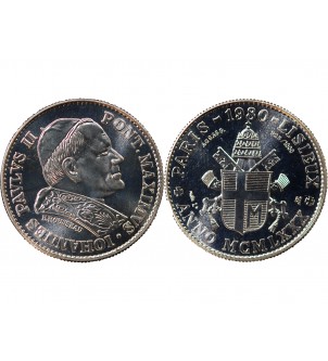 JEAN PAUL II, Editions Laleta - MÉDAILLE ARGENT 1980 2