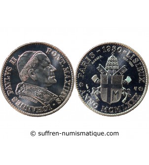 JEAN PAUL II, Editions Laleta - MÉDAILLE ARGENT 1980
