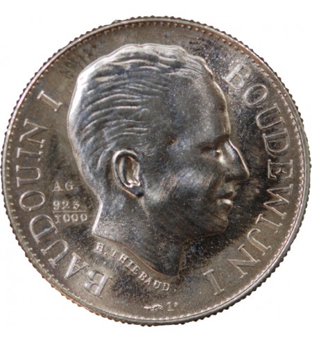 BAUDOUIN Ier, Editions Laleta - MÉDAILLE ARGENT 1980