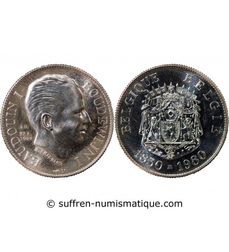 BAUDOUIN Ier, Editions Laleta - MÉDAILLE ARGENT 1980