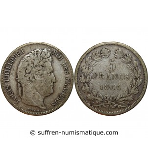 5 FRANCS LOUIS PHILIPPE 1834 M TOULOUSE
