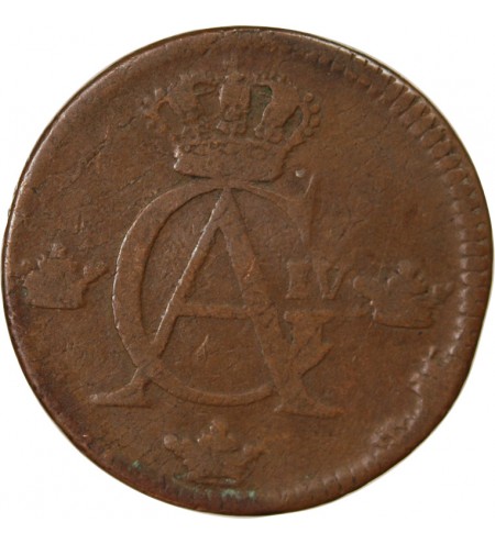 SUÈDE, GUSTAV IV ADOLF - 1/2 SKILLING 1809