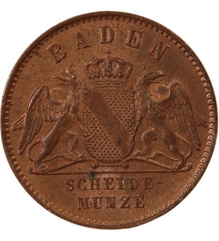 ALLEMAGNE, BADE, FRIEDRICH I - 1 KREUZER 1867