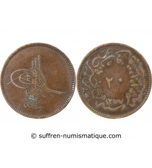 EMPIRE OTTOMAN, ABDUL AZIZ - 20 PARA 1277 (1861)
