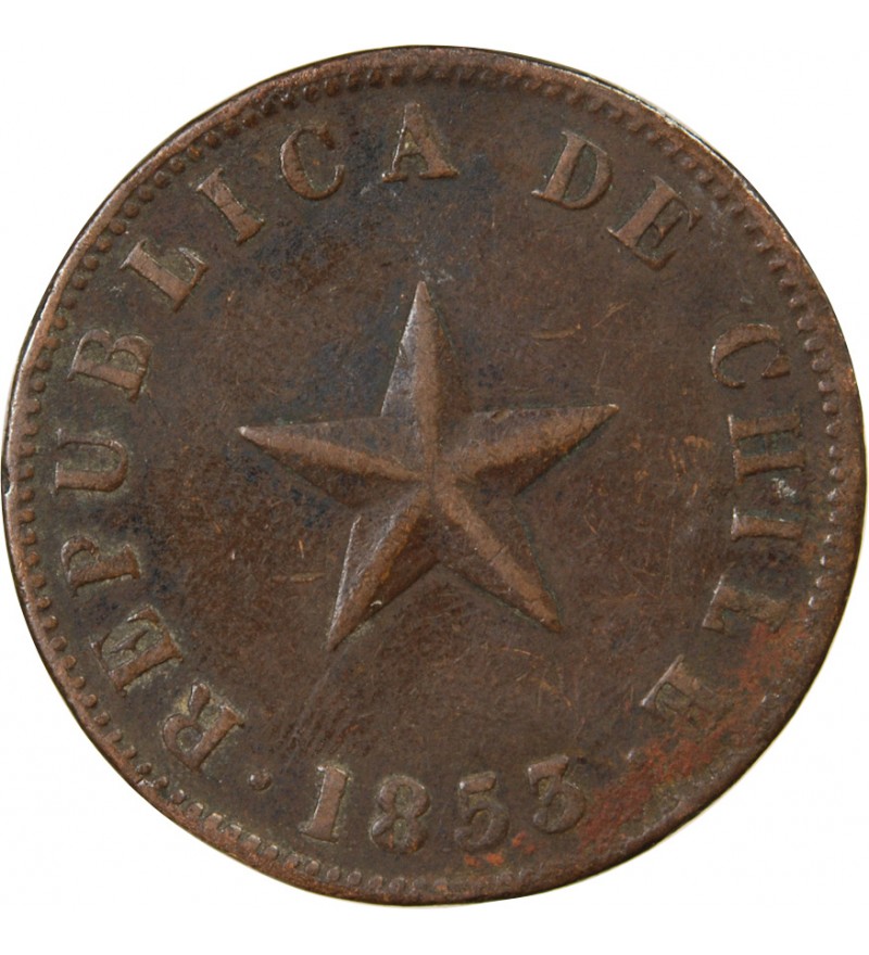 CHILI - 1 CENTAVO 1853