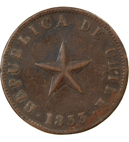 CHILI - 1 CENTAVO 1853
