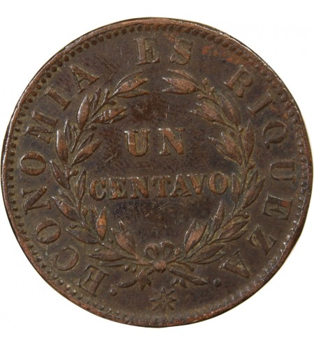 CHILI - 1 CENTAVO 1853