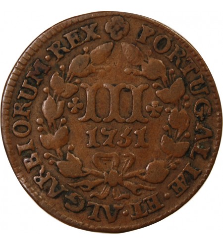 PORTUGAL, JOSEPH Ier - 3 REIS 1751